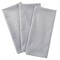 CC Home Furnishings Solid Chambray Cotton Kitchen Dish Towels - 30" - Light Gray - Set of 3
